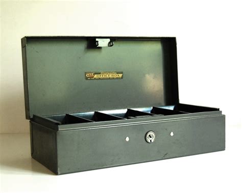 the interior steel equipment company metal cash box antique|Antique Metal Cash Box .